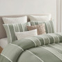 INK+IVY Shay 3 Piece Striped Cotton Comforter Set