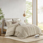 INK+IVY Shay 3 Piece Striped Cotton Comforter Set