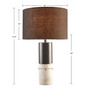 INK+IVY Fulton  Black/Grey Concrete Table Lamp