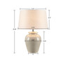 INK+IVY Anzio Cream Ceramic Table Lamp
