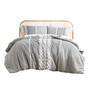 INK+IVY Imani Cotton Printed Duvet Cover Set with Chenille
