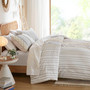 INK+IVY Imani Cotton Printed Duvet Cover Set with Chenille