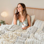 INK+IVY Imani Cotton Printed Duvet Cover Set with Chenille