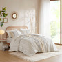 INK+IVY Imani Cotton Printed Duvet Cover Set with Chenille
