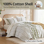 INK+IVY Imani Cotton Printed Duvet Cover Set with Chenille