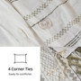 INK+IVY Imani Cotton Printed Duvet Cover Set with Chenille