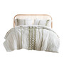 INK+IVY Imani Cotton Printed Duvet Cover Set with Chenille