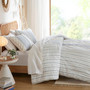 INK+IVY Imani Cotton Printed Duvet Cover Set with Chenille