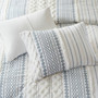 INK+IVY Imani Cotton Printed Duvet Cover Set with Chenille