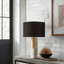 INK+IVY Fulton Gold/Grey/Black Fulton Metal and Concrete Table Lamp