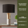 INK+IVY Fulton Gold/Grey/Black Fulton Metal and Concrete Table Lamp