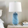 INK+IVY Aquaviva Blue Confetti Glass Table Lamp