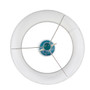 INK+IVY Aquaviva Blue Confetti Glass Table Lamp