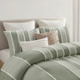 INK+IVY Shay 3 Piece Striped Cotton Duvet Cover Set