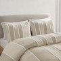 INK+IVY Shay 3 Piece Striped Cotton Duvet Cover Set