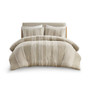 INK+IVY Shay 3 Piece Striped Cotton Duvet Cover Set
