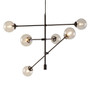 INK+IVY Cyrus Antique Bronze 6-Globe Light Architectural Metal Chandelier INK+IVY Cyrus Antique Bronze 6-Globe Light Architectural Metal Chandelier