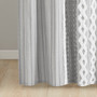 INK+IVY Imani Cotton Printed Shower Curtain with Chenille