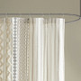 INK+IVY Imani Cotton Printed Shower Curtain with Chenille