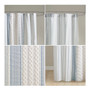 INK+IVY Imani Cotton Printed Shower Curtain with Chenille