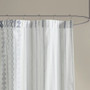 INK+IVY Imani Cotton Printed Shower Curtain with Chenille