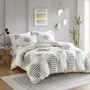 INK+IVY Tahli 3 Piece Cotton Blend Chenille Duvet Cover Set