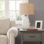 INK+IVY Tate Ivory Boho Textured Ceramic Table Lamp