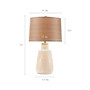 INK+IVY Tate Ivory Boho Textured Ceramic Table Lamp