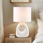 INK+IVY Trilluxe White Ceramic Table Lamp