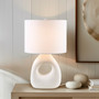 INK+IVY Trilluxe White Ceramic Table Lamp