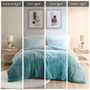 Intelligent Design Brielle Ombre Shaggy Long Fur Comforter Mini Set