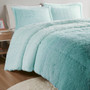 Intelligent Design Brielle Ombre Shaggy Long Fur Comforter Mini Set