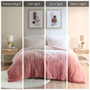 Intelligent Design Brielle Ombre Shaggy Long Fur Comforter Mini Set