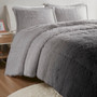Intelligent Design Brielle Ombre Shaggy Long Fur Comforter Mini Set