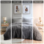 Intelligent Design Brielle Ombre Shaggy Long Fur Comforter Mini Set