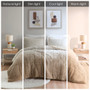 Intelligent Design Brielle Ombre Shaggy Long Fur Comforter Mini Set