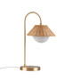 INK+IVY Laguna Gold/Natural Rattan Weave Shade Table Lamp