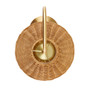 INK+IVY Laguna Gold/Natural Rattan Weave Shade Table Lamp