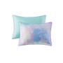 Intelligent Design Cassiopeia Watercolor Tie Dye Printed Comforter Set with Throw Pillow