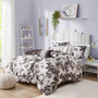 Intelligent Design Dorsey Black/White Floral Print Duvet Cover Set