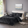 Intelligent Design Felicia Velvet Duvet Cover Set with Throw Pillow