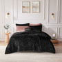 Intelligent Design Felicia Velvet Duvet Cover Set with Throw Pillow