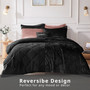 Intelligent Design Felicia Velvet Duvet Cover Set with Throw Pillow