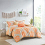 Intelligent Design Senna Orange Comforter Set