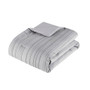 Intelligent Design Oliver Gray Cationic Dyed Clip Jacquard Comforter Set with Throw Pillow