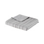 Intelligent Design Oliver Gray Cationic Dyed Clip Jacquard Duvet Cover Set with Throw Pillow