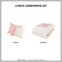 Intelligent Design Shay Pink Colorblock Clip Jacquard Comforter Set