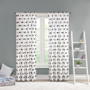 Intelligent Design Sophie Black Pom Pom Embellished Curtain Panel