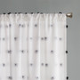 Intelligent Design Sophie Black Pom Pom Embellished Curtain Panel