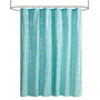 Intelligent Design Raina Printed Metallic Shower Curtain